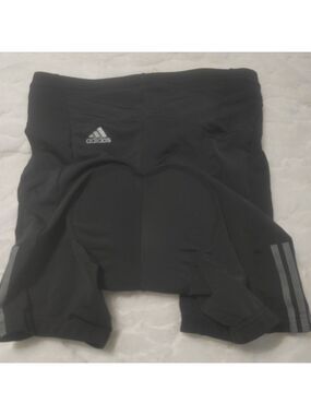 Women's Adidas Cycling Shorts Size M Black Stripes 2005